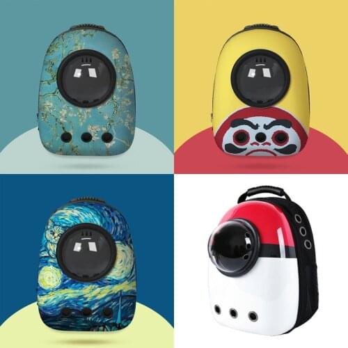 Capsule Astronaut Backpack for Pets Cat Backpack Cat Carrier Fat Cat Bag Breathable Transport Travel Bag Dog Space Capsule Pet