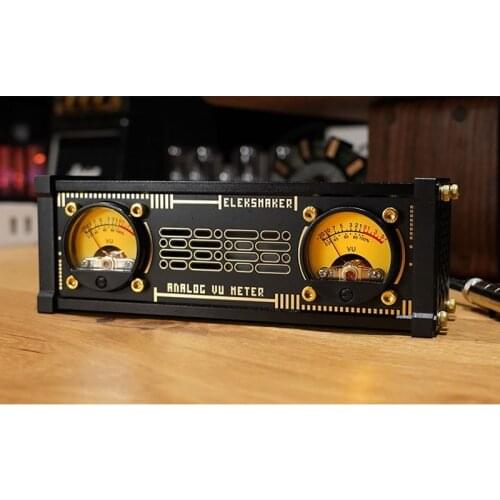 TZT Eleks VU2 Analog VU Meter Pickup Light RGB Light Level Voice Control With Backlight Creative Device