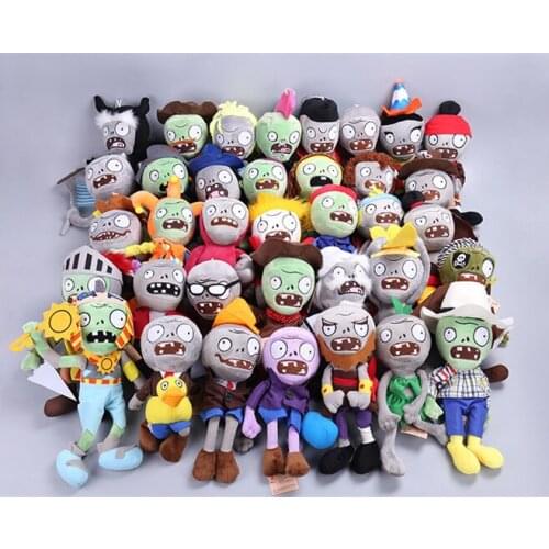 10pcs/lot 25CM Zombies Soft Plush Doll model decoration car Game Figure Statue Party toy soft 10 different styles Stuffed Doll