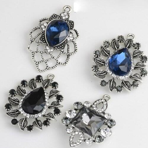 20pcs Crystal Metal Button Clothes Shoes Decorative Buttons Buckle charm DIY Girl Hair Wedding Decoration Accessories Crafts