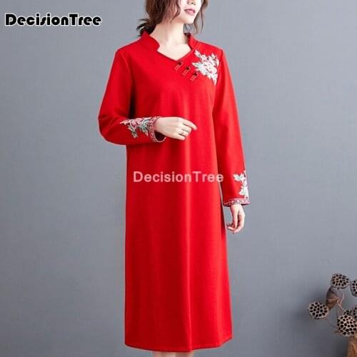 2021 elegant qipao dress chinese dress cheongsam chiffon vintage flower print women qipao vestidos cheongsam oriental dress