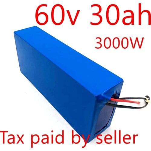 60V 30Ah electric scooter battery 60V electric bike battery 60V 30AH Lithium battery for 60V 1500W 2000W 2500W 3000W ebike motor
