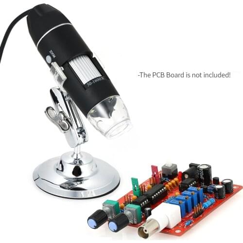 Digital 1600X Magnification USB Microscope with OTG Function Endoscopes 8-LEDs Light Magnifying Glass Magnifier with Stand