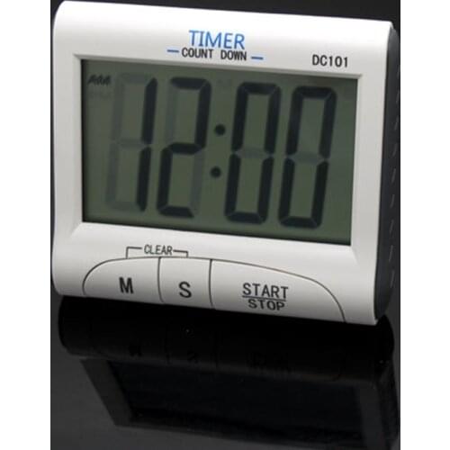 Mini LCD Screen Digital Kitchen Table Clock & Count-down Cooking Timer Count Down Alarm Clock With Stand DC101