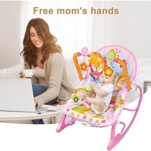 Newborn Babys Bouncer With Vibrating Seat Baby Rocking Chair Music Rattle Toys Kids High Quality Safety Gift