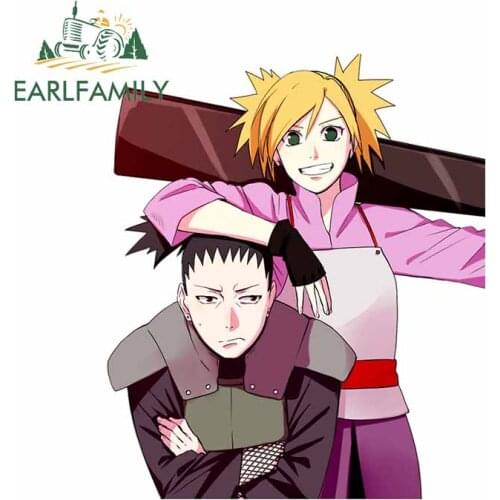 EARLFAMILY 13cm x 10.8cm for Shikamaru Nara Car Stickers RV Windshield Scratch-Proof Decal Laotop Personality Vinyl Car Wrap