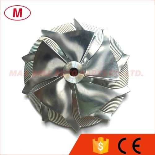 K04 49.62/68.58mm 5+5 blades High Performance Turbo Billet compressor wheel/Aluminum 2618/Milling wheel for turbocharger