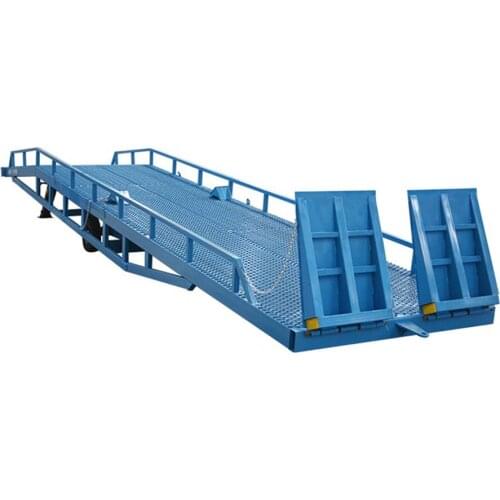 China Qiyun Brand CE ISO 12t ODM OEM Factory Price China Manufacturer Mobile Yard Ramp For Forklift Loading Goods Use