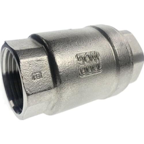 Stainless Steel (304) vertical lift In Line Spring Check Valve