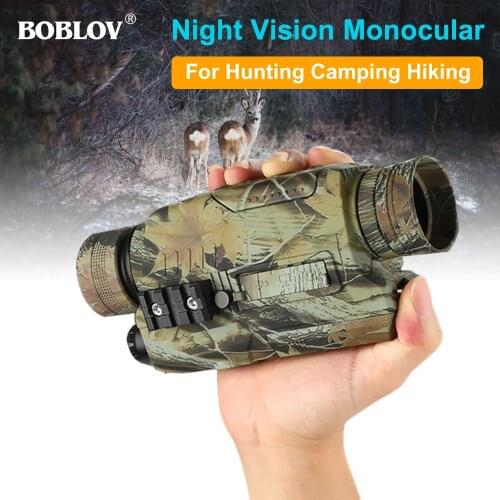 BOBLOV PJ2 5X32 Optics night vision Monocular Digital IR Telescope Zoom Optics Photos Video Recording For Hunting