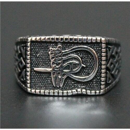 Size 8~13 Gothic Style Ring 316L Stainless Steel Cool Mens Black Popular Fashion Band Party Mens Ring