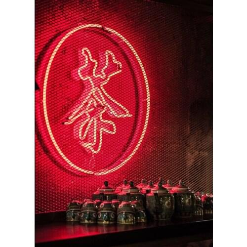 Neon Sign For Round tea chinese Shop Commercial Beer Lamp resterant light Hotel store shop diner coffee Impact Attract light