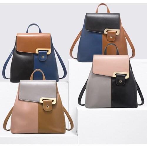 2021 New trend three color shoulder handbag set fashion crossbody four pieces two way use backpack composite bag