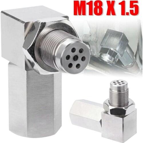 NEW-Universal Oxygen Sensor Extender 90 Degree 02 Bung Extension Catalytic Converter O2 Oxygen Sensor Spacer M18X1.5