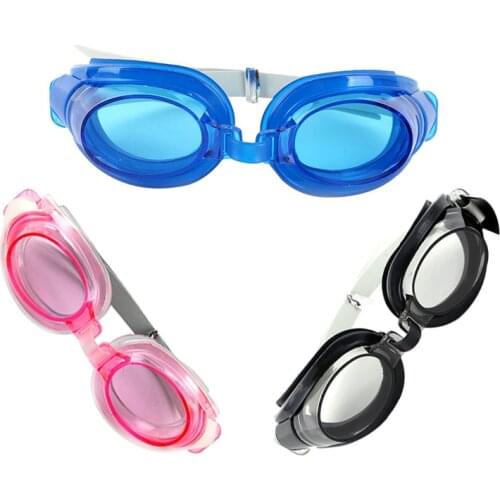 Swimming Glasses UV Protection Wide View Eyewear Children Waterproof Goggles Set With Nose Clip Ear Plug Swim Accessories