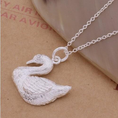 Wholesale High quality silver plated Fashion jewelry chains necklace pendant WN-115