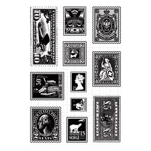 Post card stamp Clear Stamp for Scrapbooking Transparent Silicone Rubber DIY Photo Album Decor F163