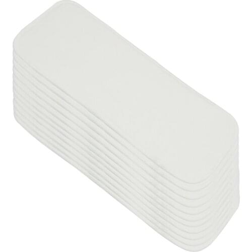 Bamboo Cotton Diaper Insert With Stay-dry Suede Cloth,For All HappyFlute Onesize Diaper Cover, Pocket Diaper,35 x13.5cm