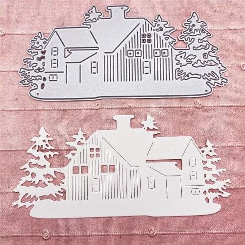 Chrismas dies 2020 new House Scrapbooking Diy Sharp Metal Carbon Steel Cutting Die Book Album Art Card stamp and dies stencil