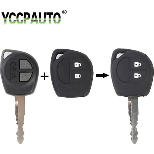YCCPAUTO 1Pcs Silica gel Key Case For Suzuki Jimny 2010+ Car keys Protection Shell Black Red Blue Orange