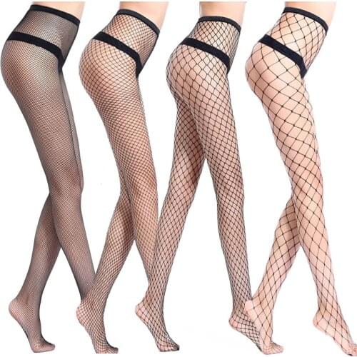 Womens Sexy Stockings Mesh Hollow Stretch Bottoming Fishnet Stockings Erotic Tights Medias De Mujer Female Pantyhose Kabaretki
