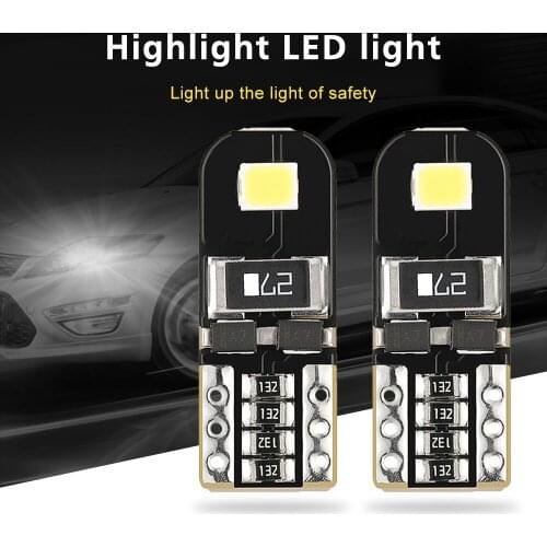 10pcs CANBUS White LED Interior Dome Map License Door mirror Lights Bulb T10 2825 168 158 194 W5W​ Replaceable Car LED bulbs