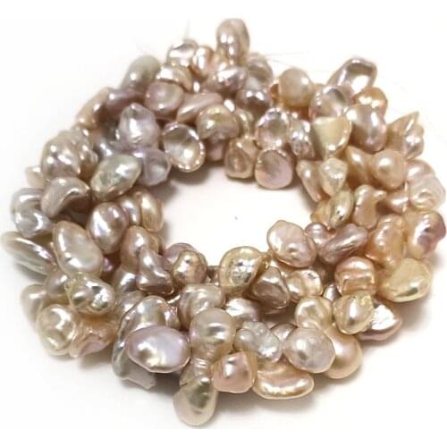 16 inches 15-22mm Natural Lavender Botknot Keshi Pearl Loose Strand