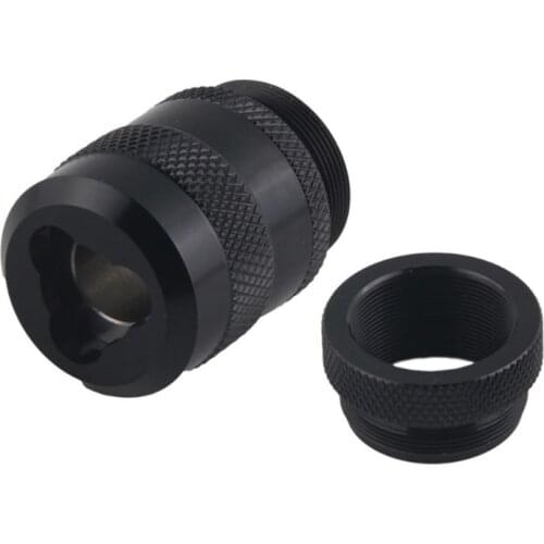 3 Lug Trilug Mount Quick Detach QD Adapter 1-3/16x24 Steel Internal /1.375x24 to 1-3/16x24 Adapter Ring for Modular Solvent Trap