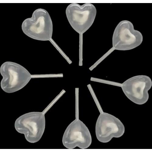 50pcs Creative Heart Round Shape Ice Cream Cake Creamy Plastic Dropper Juice Sauce Squeezed Pipettes Dessert Injection Tools