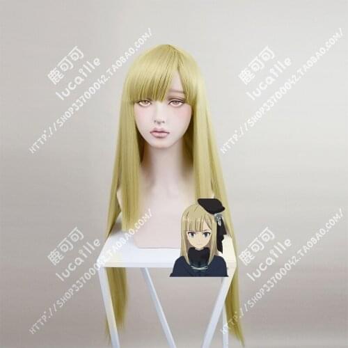 Anime Lord El-Melloi II Case Files Reines·El-Melloi·Archisorte Cosplay Wig Long Gold Heat Resistant Synthetic Hair Wig + Wig Cap