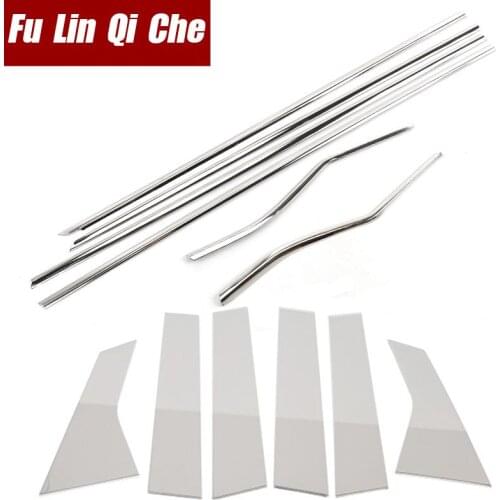 Car Stainless Steel Exterior Window Pillar Decoration Cover Trim Styling Mouldings For Honda Accord 10th 2018 2019 2020