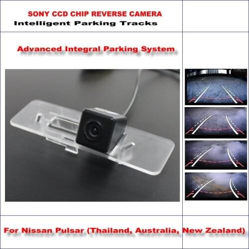 Car Rear Camera For Nissan Pulsar 2014 2015 Intelligent Parking Tracks Backup Reverse Dynamic Guidance Tragectory CAM