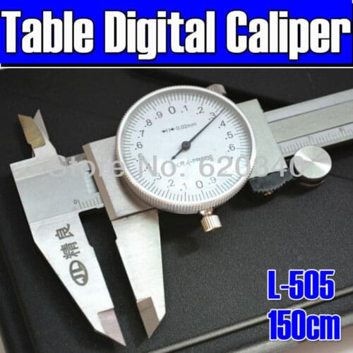 Free shipping L-505 0-150mm/6" Metal housing Dial Caliper, Dial Vernier Caliper New style,high quality