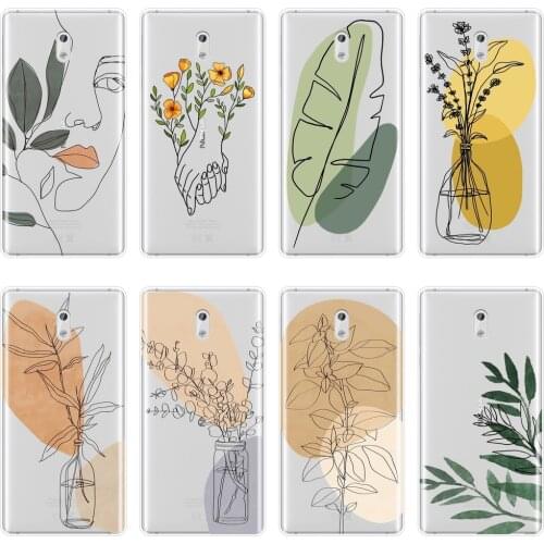 Aesthetic Flower Back Cover For Nokia 7 Plus X71 X6 Nokia6 Nokia5 Nokia3 Nokia2 Silicone Phone Case For Nokia 9 8 6 5 3 2 1 Plus