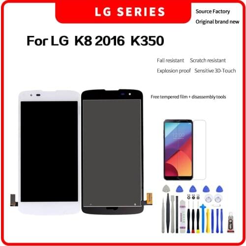For LG K8 2016 K350 K370 K371 LCD For LG K8 2016 Display LCD Screen Touch Digitizer Assembly K350 K370 K371 Lcd with tools