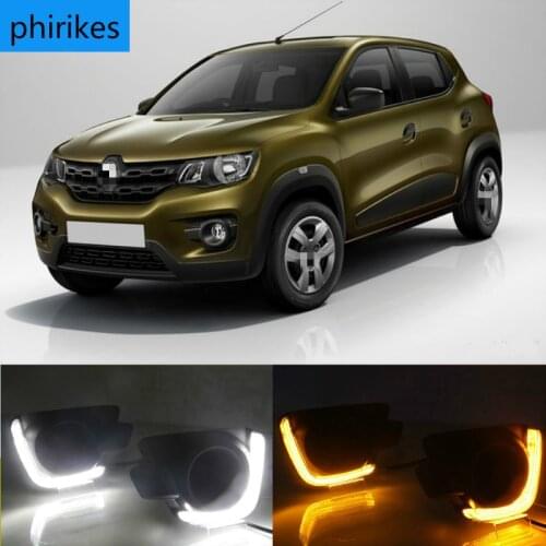 2Pcs DRL Daytime Running Light For Renault Kwid 2017-2019 LED Fog Lamp
