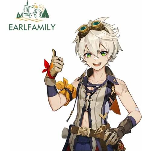 EARLFAMILY 13cm x 9.8cm for Genshin Impact Details Bennett Waterproof Graffiti Sticker Laptop Refrigerator Motorcycle Car Decals