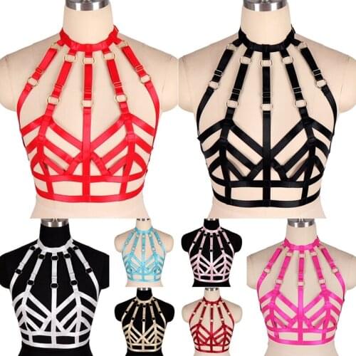 Erotic Harness Bra Cage Gothic Rave Costume Sword Belt Bdsm Bondage Adjustable Suspenders Lingerie Womens Belt For Stocking