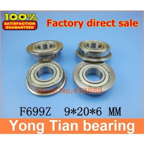 F699ZZ ABEC-3 (10PCS) Flanged Ball Bearings F619/9ZZ SF699ZZ SSF699ZZ 9*20*23*6*1.5 mm