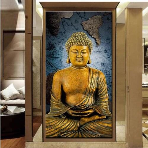 Buddha icon map religion icon diamond painting full 5d diy diamond embroidery rhinestone mosaic diamond set wall art,YG1994