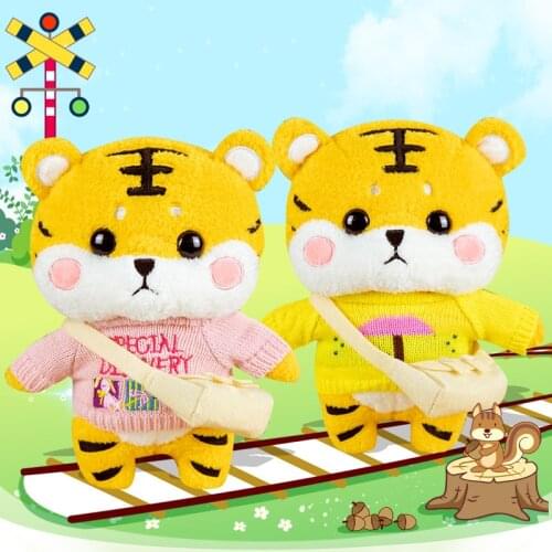 Kawaii Plushie Tiger Plush Toys with Clothes Soft Animals Pillow Stuffed Doll Sofa Chair Cushion Baby Gifts Home Decorative