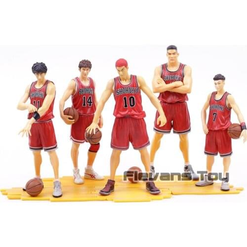 Slam Dunk Hanamichi Sakuragi Miyagi Ryota Akagi Takenori Mitsui Hisashi Rukawa Kaede Collectible Figure Model Toy