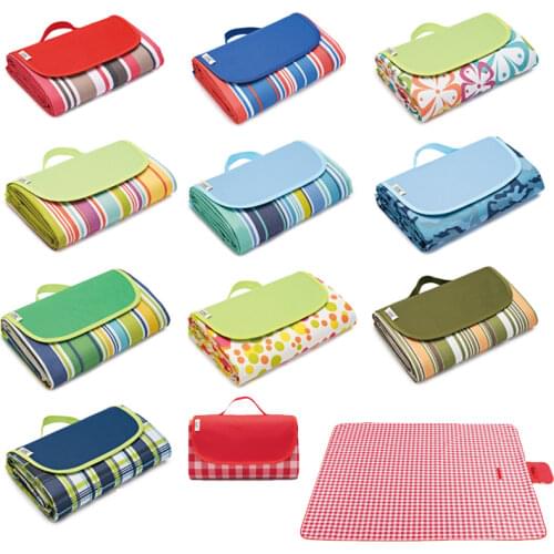 195cm*200cm Foldable Camping Mat Outdoor Picnic Beach Mat Waterproof Oxford Camping Mat Tent Ground Mat Trekking