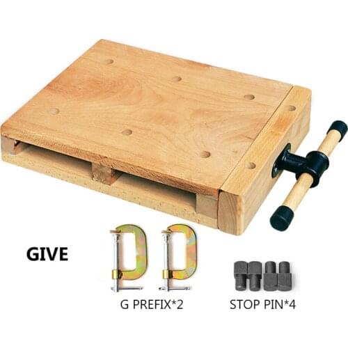 Mini Household Woodworking Table Miniature Multifunctional Beech Woodworking Table Portable Desktop Manual Workbench