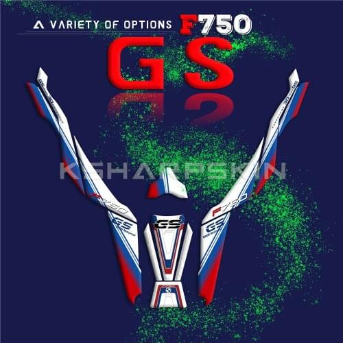 Motorcycle 3D Gel Front Fairing Sticker fuel tank decals tank side Protector racing kit sticker For BMW F750GS f750 gs f 750 gs
