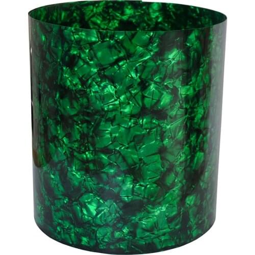Gauge 0.5mm Celluloid Sheet Drum Wrap Musical Instrument Deco Pickguard sheet 62x12in Diamond Green