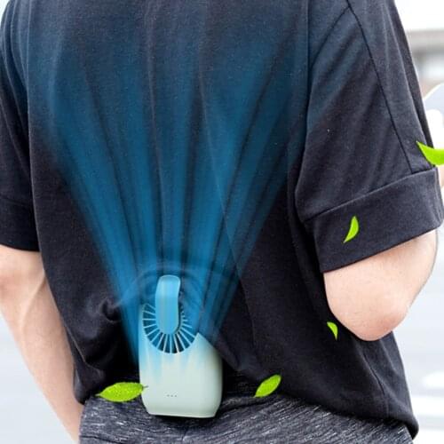 Electric Hanging Neck Mini Fan Home Small Cooler Outdoor Sports Handheld USB Rechargeable with 2000mAh Battery