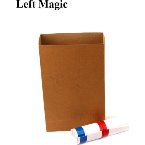 Appearing Big Straw 1.25m - Magic Tricks Straw From Empty Bag Close Up Stage Magic Props Gimmick Props Illusion Comedy Toys