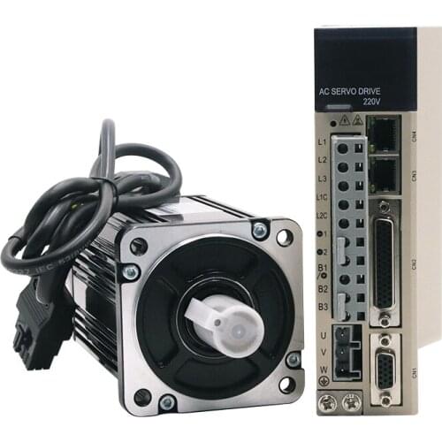 SIheng Original 750W AC Servo Motor 80SF-M02430+KA05 Driver 220V 3000rpm 80mm 0.75KW Drive and Kit