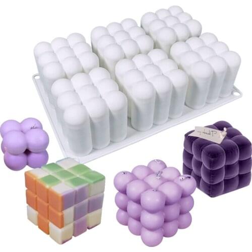 6 hole magic ball silicone mold DIY magic ball aromatherapy candle soap mold baking mousse cake mold food grade silicone